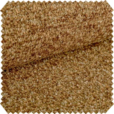 Productafbeelding van novely® TROY Premium bouclé-bekledingstof | Hoogwaardige meubelstof (500 g/m²) | Bekledingsstof, zacht en gemakkelijk te onderhouden | Per meter verkrijgbaar | 1 meter - Kleur: 25 Oranje-bruin