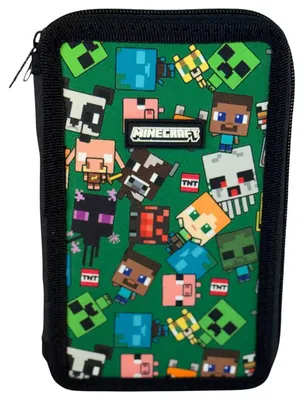 Obrázek produktu pro Postavičky z Minecraftu – třípatrové plněné pouzdro na psací potřeby