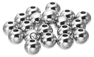 Abstandskugeln 20 Stück, 10 mm, Edelstahl, Silber
