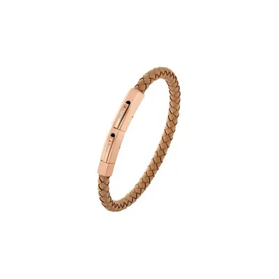 Produktbild von Armband für Herren von s.Oliver aus Edelstahl und Leder, braun