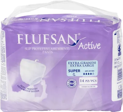 Produktbild von Flufsan Inkontinenzhosen für Erwachsene 14 Stk. Größe XL