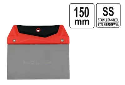 Produktbild von Kleberspachtel Flächenspachtel Gipserspachtel Universalspachtel Japanspachtel Edelstahl Rostfrei, Größe:150mm (YT-52245)