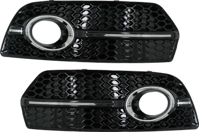 Zdjęcie produktu dla Osłony świateł przeciwmgielnych do Audi Q5 SUV 8R 08-11 RS Look czarny chrom