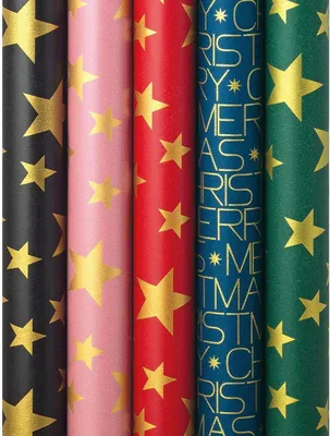 Produktbild von Weihnachts-Geschenkpapier-Röllchen "Golden Glam"