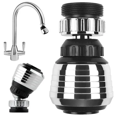 A product shot of faucet adapters on a white background.