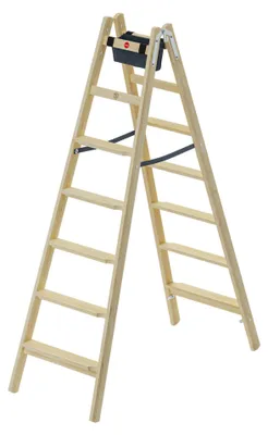 Produktbild von Hailo Holzleiter Master H80 2x7 Stufen