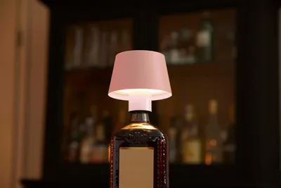 Produktbild von LED Tischlampe Flaschenleuchte 3in1 max. 45cm hoch warmweißes Licht (3000K) pink