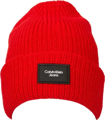 Obrázok produktu pre Pánsky klobúk CK CALVIN KLEIN JEANS, čiapka s ohrnutým okrajom a podšívkou z vlneného materiálu, číslo výrobku ZW0ZW02228, UNICA – ONE SIZE, vlna 50 %, akryl 50 %
