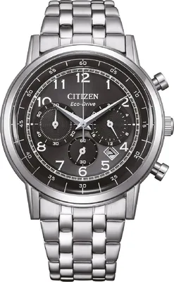 Citizen CA4630-53E Eco-Drive Herren-Chronograph Stahl/Schwarz 1