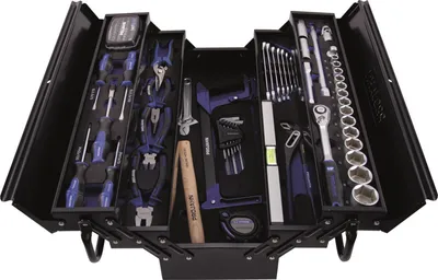 Produktbild von Projahn 1/2 proficraft Metall Werkzeugbox, 84-tlg..