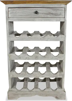 Obrázok produktu pre vidaXL Stojan na víno z masívneho mahagónového dreva 55x23x85 cm