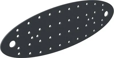 Produktbild von Lochplatte Ovado 240x80 mm, grau