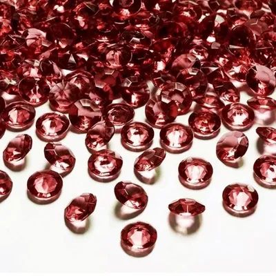 Produktbild von 100 Dekosteine Diamant | Ø 12 mm Bordeaux