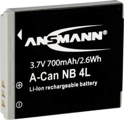 Immagine prodotto di Ansmann A-Can NB 4 L - Batteria per fotocamera - Li-Ion - 700 mAh - per Canon Digital IXUS 40, 50