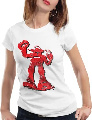 Produktbild von style3 Sheldon Hero Roboter Damen T-Shirt, Farbe:Weiß, Größe:M