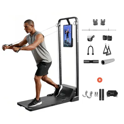 Produktbild von Speediance Smart Home Gym System, Gym Monster Multifunktionale Smith Maschine Home Gym Power Cage, Tragbare Kabelmaschine für Home Workout