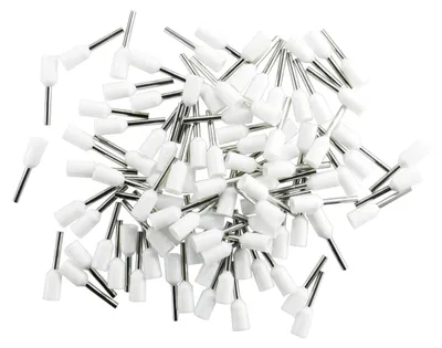 Produktbild von Aderendhülsen 0,50mm² (weiß), isoliert, 100 Stück