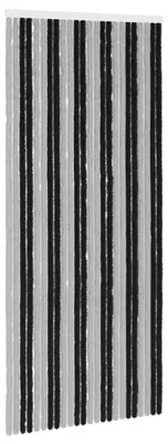 Obrázek produktu pro vidaXL Síť proti hmyzu Chenille, šedá a černá, 100 x 230 cm