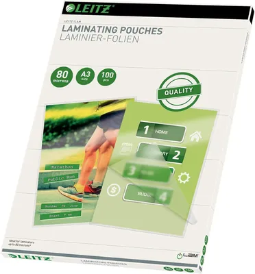 Produktbild von Leitz 33819, Glänzend, Transparent, A3, 100 Stück(e)