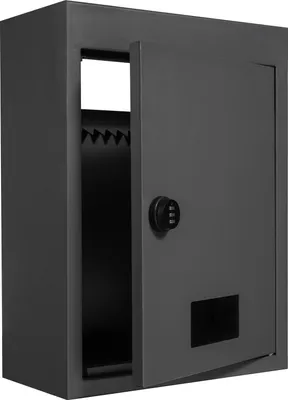 Produktbild von SucceBuy Durch-die-Wand-Briefkasten, robuster Stahlbriefkasten mit 2,8-7,9"" 13"" Zahlenschloss, 12,5x6,3x16,9"", schwarz – sicher und stilvoll