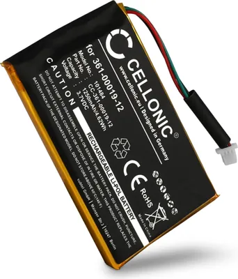 Produktbild von CELLONIC 1x Akku für Navigation Kompatibel mit Garmin Edge 705, Edge 605, Nüvi 465, 361-00019-12 - (1250mAh, 3.7V)