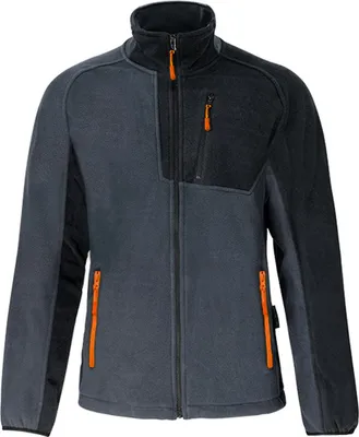 Produktbild von Fleecejacke Arbeitsjacke Arbeitspullover Fleece Jacke Freizeitjacke ASYMETRIC grau XXXL