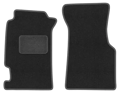 Immagine prodotto di Tappetini anteriori in moquette per Honda CRX DelSol 1992-1997 (coupé/cabrio) – 2 pezzi, grigio grafite, su misura – Wielganizator LUX