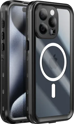 Produktbild von Redpepper, Vollschutz-Hülle für iPhone 15 Pro Wasserdicht MagSafe-kompatibel, Transparent