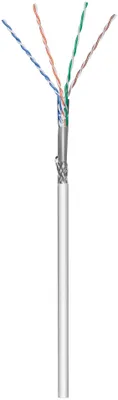 Produktbild von Goobay 93274, 100 m, Cat5e, SF/UTP (S-FTP), Grau
