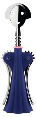 Produktbild von Alessi Anna G., Flügelkorkenzieher, Blau, Edelstahl, 70 mm, 245 mm