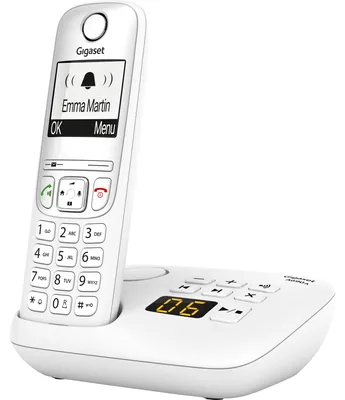 Produktbild von Gigaset A690A, Analoges/DECT-Telefon, Kabelloses Mobilteil, Freisprecheinrichtung, 100 Eintragungen, Weiß