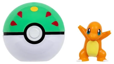 Productafbeelding van Pokémon Charmander met Vriendenbal, meerkleurig. Meerkleurig, one size