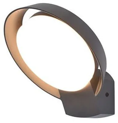Image de Lutec LED Applique murale d'extérieur Polo Anthracite 15W 1100lm blanc chaud 3000K