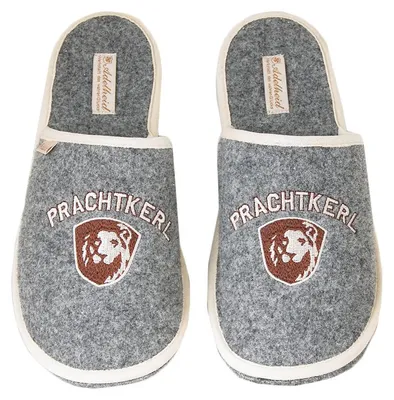 Produktbild von Prachtkerl Filzpantoffel, Farbe:mausgrau, Größe:44/45