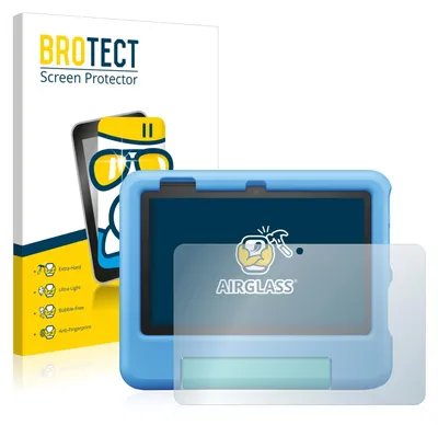 Produktbild von BROTECT Schutzglas für Amazon Fire 7 Kids 2022 Schutzfolie Panzer Folie Glas Display Schutz klar