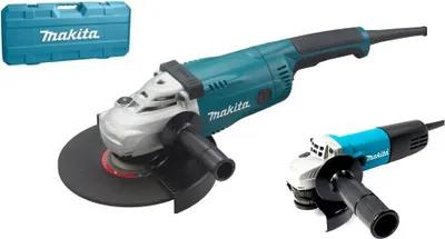 Zdjęcie produktu dla Makita Szlifierka Kątowa Zestaw Combo Dk0053 (Ga9020+9558Hnr) Walizka