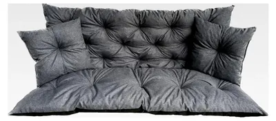 Produktbild von Wasserfeste Outdoor Palettenkissen | Auflage für Hollywoodschaukel | Bankauflage | Sitz- und Rückenkissen | Lounge Kissen Outdoor 120 x 110 cm (120 x 50 x 60 cm) Inkl. 2 Kissen Ekolinen