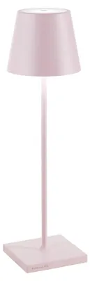 Tischlampe Poldina Pro, aufladbar, Touch, 2200-3000 K, 38 cm, Rosa
