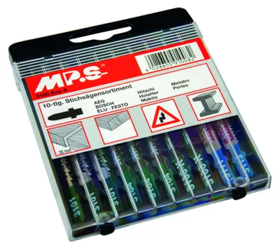 Produktbild von MPS Stichsägeblatt-Box Holz und Metall 10-tlg.