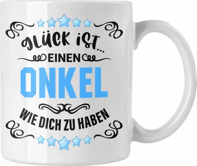 Produktbild von Trendation - Bester Onkel Geschenk von Nichte Neffe Lustige Tasse Spruch Geschenke für Onkel Nichten Geschenkidee (Weiß)