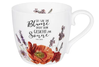 Immagine prodotto di Könitz Becher Gardening - Purple Flowers, Tasse, Kaffeebecher, Bone China, Bunt, 450 ml, 11 2 057 2704