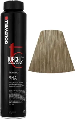 Produktbild von Goldwell Topchic The Naturals, Blond, 9NA, Very Light Natural Ash Blonde, Unisex, 250 ml, Alle Haare