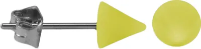 Produktbild von Chirurgenstahl Ohrstecker Acrylspitze Größe - 5 mm Farbe - Gelb
