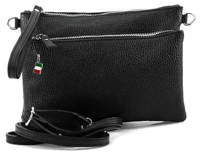 Produktbild von Florence Tasche schwarz Leder Handgelenktasche D2OTF816S