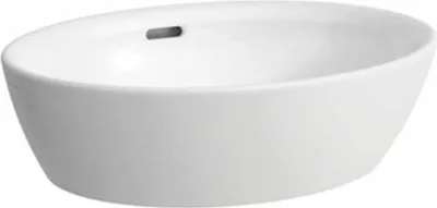 Produktbild von Laufen LF Pro Waschtisch-Schale 81296.4, ohne Armaturenbank, Unterschale geschlossen, mit Überlauf, ohne Hahnloch, 520x390, weiß, 1 Stk.