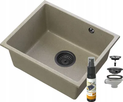 Produktbild von Manado Braun Unterbaubecken Schwarz50