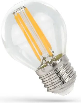 Produktbild von Spectrum LED Filament Leuchtmittel P45 Tropfen 6W E27 klar 900lm Neutralweiß 4000K