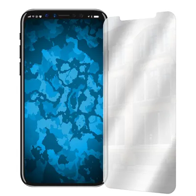 Produktbild von 2er-Pack PhoneNatic Displayschutzfolien verspiegelt kompatibel mit Apple iPhone X / XS