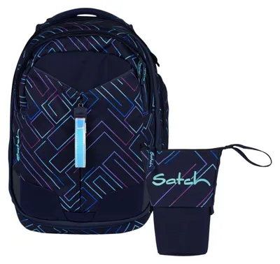 Produktbild von Satch Match Purple Laser Schulrucksack Set 2tlg.