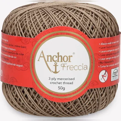 Obrázok produktu pre Anchor Freccia 6 – bavlnená priadza na háčkovanie (farba 00392)